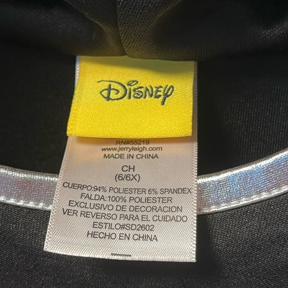 Disney Youth Girls Jumbo Big Bow Minnie Tutu Dress Red Black size 6 - Picture 6 of 8